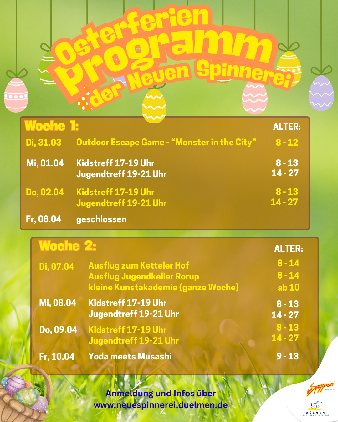 Flyer Osterferien 2026